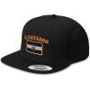 imageSpeedy Pros Snapback Hats for Men ampamp Women El Salvador Flag Embroidery Flat Bill Baseball CapBlack