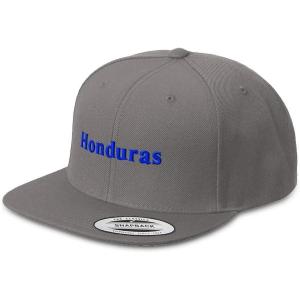 imageSnapback Hats for Men ampamp Women Honduras Love Acrylic Flat Bill Baseball CapDark Grey