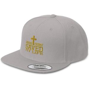 imageSnapback Hats for Men ampamp Women Jesus Christ Saved My Life Embroidery AcrylicSilver