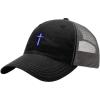 imageAir Force Christian Chaplain Embroidery Richardson Cotton FrontMesh Back Cap BlackCharcoal
