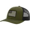 imageCustom Baseball Cap Black White American Us Flag Embroidery Polyester MeshLoden Black Design Only
