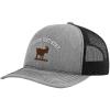 imageCustom Richardson Trucker Hat Goat Grass Silhouette Embroidery Mesh Baseball CapHeather GrayBlack