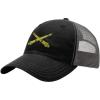 imageField Artillery Officer Embroidery Richardson Cotton Front and Mesh Back Cap BlackCharcoal