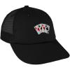 imagePoker Cards Game Embroidery Low Crown Mesh Golf Snapback Hat Cap  Black