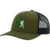 imageRichardson Structured Mesh Trucker Hat Disc Golf Tree and Yeti Embroidery HatLodenBlack