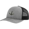 imageTurkey Track Embroidery Design Richardson Structured Front Mesh Back Cap Heather GrayBlack