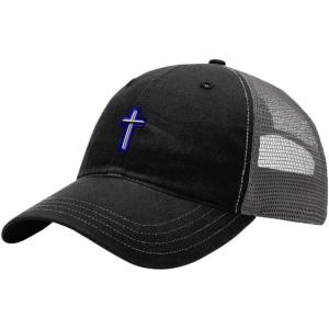 imageAir Force Christian Chaplain Embroidery Richardson Cotton FrontMesh Back Cap BlackCharcoal