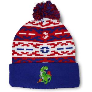 imagePom Pom Beanies for Women TRex Dinosaur Embroidery Skull Cap Children Winter Hats for Men Acrylic 1 SizeAmerican Pixel Design Only