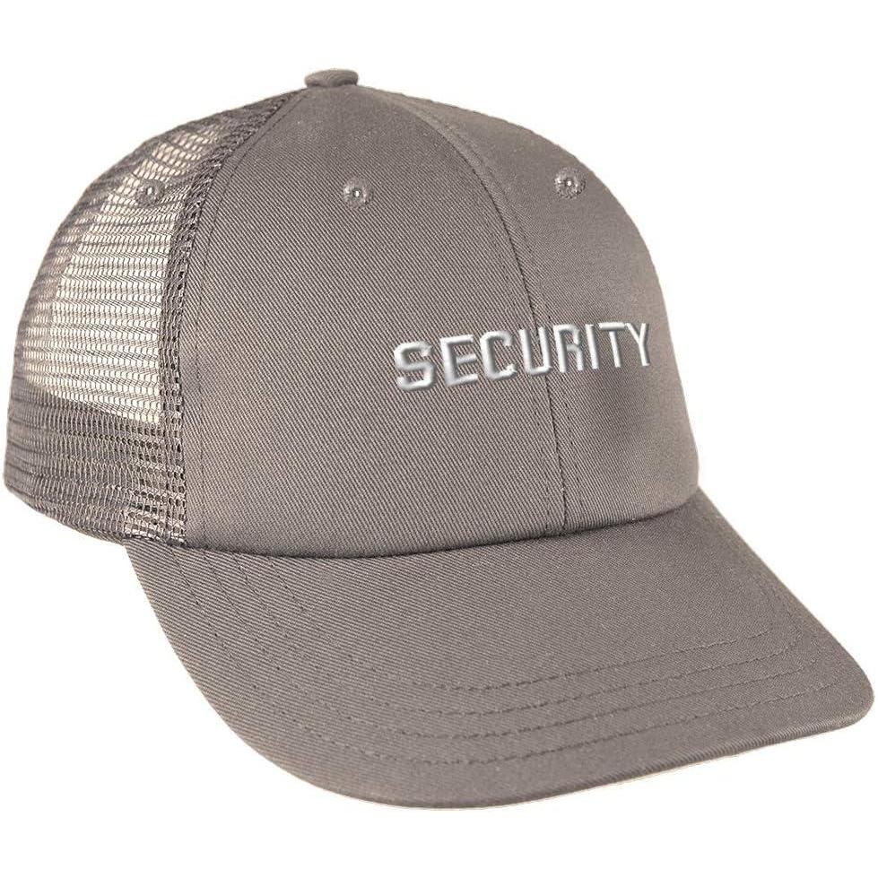 imageCustom Trucker Hat Baseball Cap Professional Security Guard A Embroidery CottonGrey Design Only