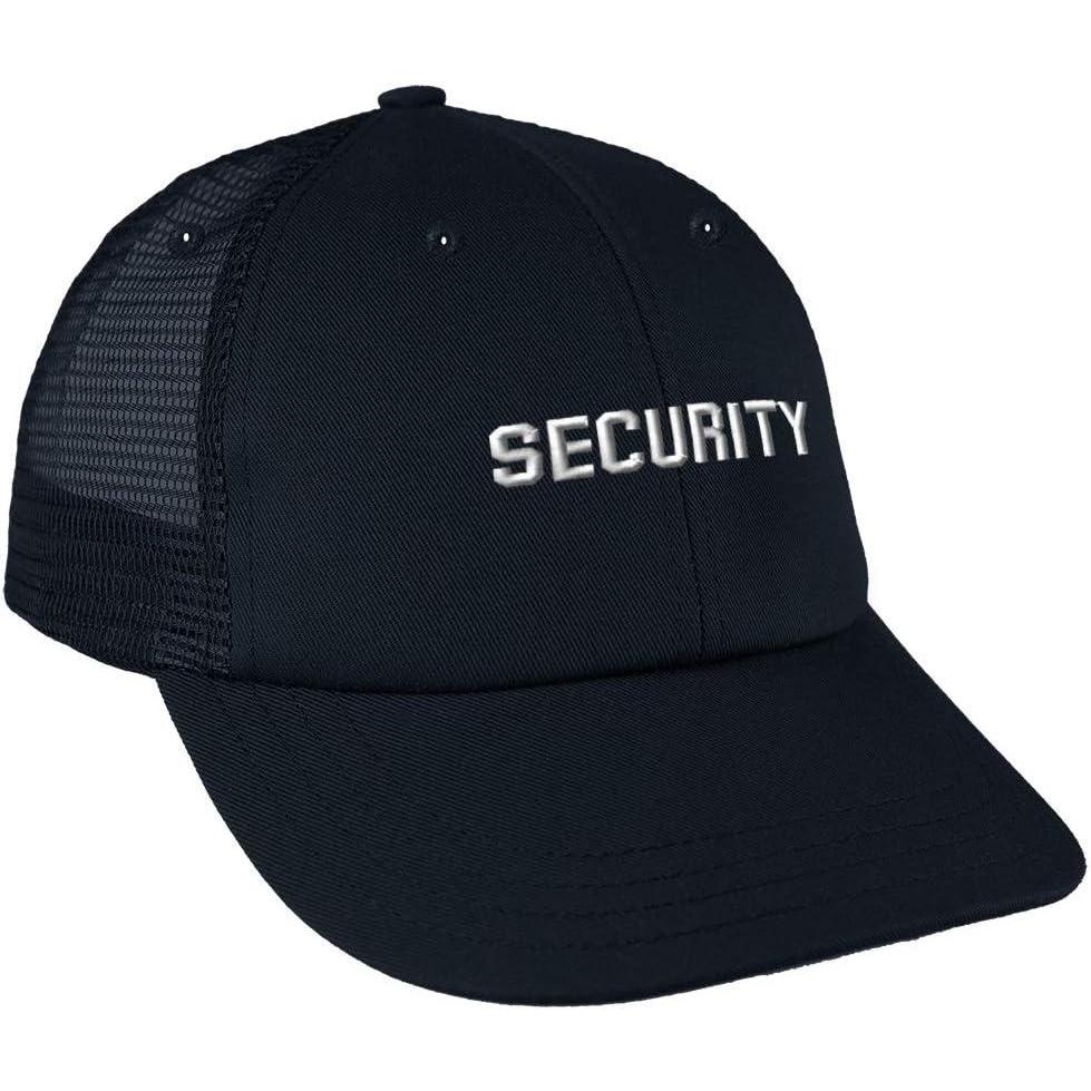 imageCustom Trucker Hat Baseball Cap Professional Security Guard A Embroidery CottonNavy Design Only
