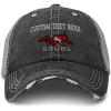 imageCustom Distressed Trucker Hat Sport Scuba Diving Diver Flag Embroidery CottonBlack Gray Personalized Text Here