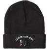 imageSpeedy Pros Beanies for Men Barber Logo Embroidery Hairdresser Winter Hats for Women Acrylic Skull Cap 1 SizeBlack Personalized Text Here