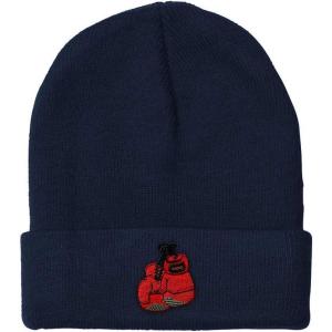 imageCustom Beanies for Men Boxing Gloves Embroidery Boxing Winter Hats for Women Acrylic Skull Cap 1 SizeNavy Design Only