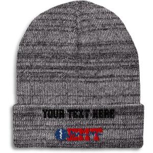 imageCustom Beanies for Men EMT Paramedic Embroidery Paramedic Winter Hats for Women Acrylic Skull Cap 1 SizeHeather Grey Personalized Text Here