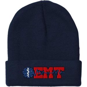 imageCustom Beanies for Men EMT Paramedic Embroidery Paramedic Winter Hats for Women Acrylic Skull Cap 1 SizeNavy Design Only