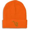 imageCustom Beanies for Men Music Instrument Saxophone Embroidery Winter Hats for Women Acrylic Skull Cap 1 SizeOrange Design Only