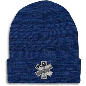 imageCustom Beanies for Men Paramedic A Embroidery Paramedic Winter Hats for Women Acrylic Skull Cap 1 SizeHeather Royal Blue Design Only