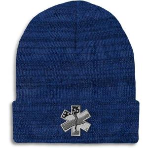imageCustom Beanies for Men Paramedic A Embroidery Paramedic Winter Hats for Women Acrylic Skull Cap 1 SizeHeather Royal Blue Personalized Text Here