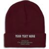 Burgundy Personalized Text Here
