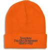imageCustom Beanies for Men Because Im The Drummer Embroidery Winter Hats for Women Acrylic Skull Cap 1 SizeOrange Design Only