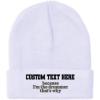 White Personalized Text Here
