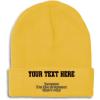 Yellow Personalized Text Here