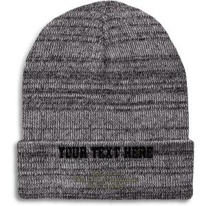 imageCustom Beanies for Men Because Im The Drummer Embroidery Winter Hats for Women Acrylic Skull Cap 1 SizeHeather Grey Personalized Text Here