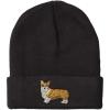 imageCustom Beanie for Men ampamp Women Pembroke Welsh Corgi Dog B Embroidery Acrylic Skull Cap Hat Black Design Only