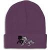imageCustom Beanies for Men Animal Running Horses Embroidery Winter Hats for Women Acrylic Skull Cap 1 SizePurple Design Only