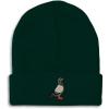 imageCustom Beanies for Men Pigeon B Embroidery Birds Winter Hats for Women Acrylic Skull Cap 1 SizeForest Green Design Only