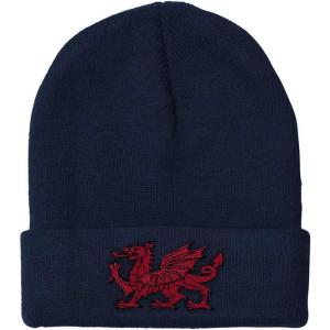imageBeanies for Men Wales Flag Dragon Seal Embroidery Europe Winter Hats for Women Acrylic Skull Cap 1 SizeNavy Design Only