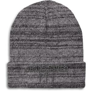 imageCustom Beanies for Men Jesus Saves Gray Embroidery Christian Winter Hats for Women Acrylic Skull Cap 1 SizeHeather Grey Personalized Text Here