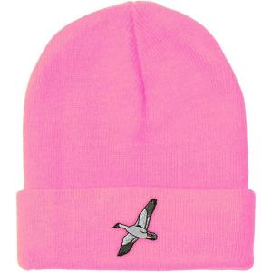 imageCustom Beanies for Men Snow Goose Embroidery Birds Winter Hats for Women Acrylic Skull Cap 1 SizeSoft Pink Design Only