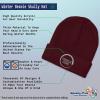 imageCustom Beanies for Men Leave Me Alone Embroidery Anger Winter Hats for Women Acrylic Skull Cap 1 SizeBurgundy Personalized Text Here