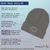 imageCustom Beanies for Men Leave Me Alone Embroidery Anger Winter Hats for Women Acrylic Skull Cap 1 SizeDark Grey Personalized Text Here