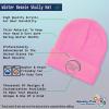imageCustom Beanies for Men Leave Me Alone Embroidery Anger Winter Hats for Women Acrylic Skull Cap 1 SizeSoft Pink Design Only