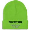 imageCustom Beanies for Men Leave Me Alone Embroidery Anger Winter Hats for Women Acrylic Skull Cap 1 SizeLime Personalized Text Here