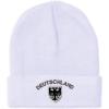 imageBeanies for Men Deutschland Black German Eagle Embroidery Winter Hats for Women Acrylic Skull Cap 1 SizeWhite Design Only