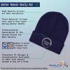 imageCustom Beanies for Men Albanian Eagle Silver Embroidery Winter Hats for Women Acrylic Skull Cap 1 SizeNavy Design Only