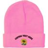 imageSpeedy Pros Beanies for Men Plants Fringe Sunflower Embroidery Winter Hats for Women Acrylic Skull Cap 1 SizeSoft Pink Personalized Text Here