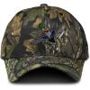 imageCamo Baseball Cap Animal Wildlife Bird Duck Mallard B CottonForest Tree Green Design Only