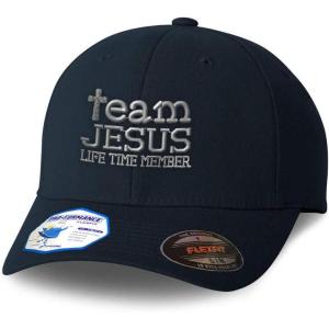 imageFlexfit Hats for Men ampamp Women Team Jesus Life Time Member A Embroidery PolyesterDark Navy