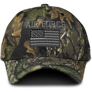 imageSpeedy Pros Camo Baseball Cap Us Air Force American Flag A Embroidery Cotton Strap ClosureForest Tree Green