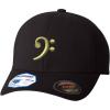 imageBlack Bass Clef Gold Flexfit Adult ProFormance Branded Hat Black LargeXLarge