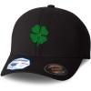 imageFlexfit Hats for Men ampamp Women 4 Leaf Clover Embroidery St Patricks Day Polyester Dad Hat Baseball CapBlack