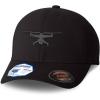 imageFlexfit Hats for Men ampamp Women Drone Pilot Gray Embroidery Dad Baseball CapBlack Design Only