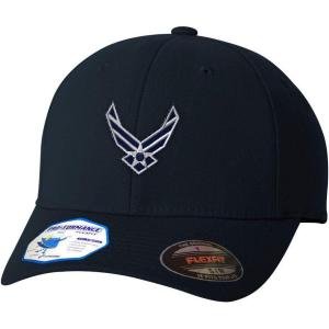 imageCustom Flexfit Hats for Men ampamp Women Air Force Emblem Embroidery Insignias Polyester Dad Hat Baseball CapDark Navy Design Only
