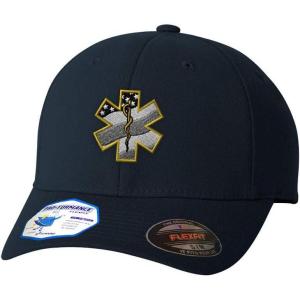 imageCustom Flexfit Hats for Men ampamp Women Paramedic EMT Embroidery Dad Baseball CapDark Navy Design Only