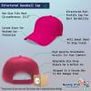 imageBaseball Cap Custom Personalized Text Dad Hats for Men ampamp Women Strap ClosureHot Pink