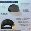 imageMesh Trucker Hat Baseball Cap Custom Personalized Text Dad Hats for Men ampamp WomenGrey Scale